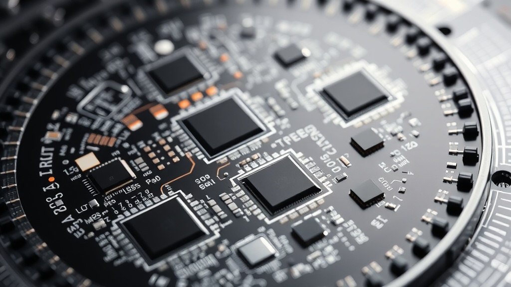A semiconductor wafer with multiple dies, highlighting the economic impact of testing accuracy.