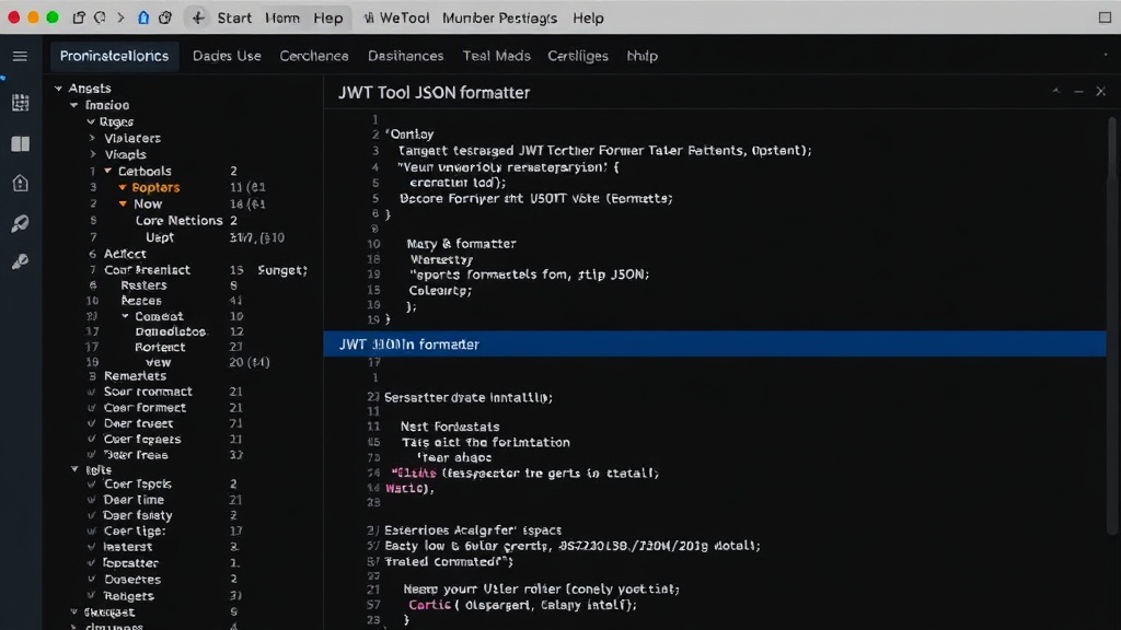 Screenshot of WeTool interface showing JSON formatter and JWT decoder