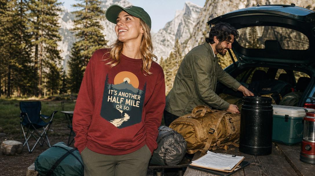 Camping tents and forest in Yosemite National Park