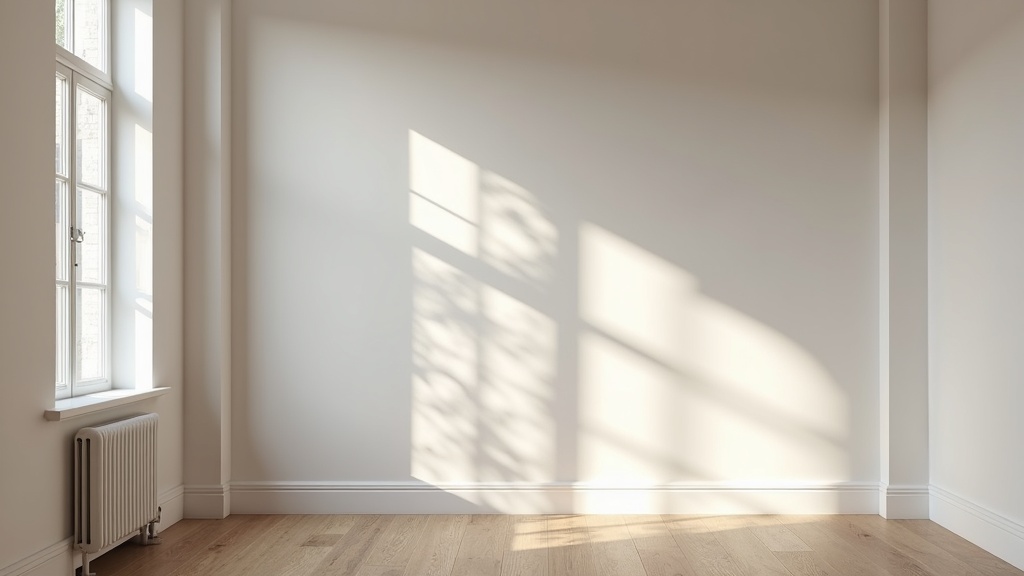 Reading an empty room's light and architectural features before designing
