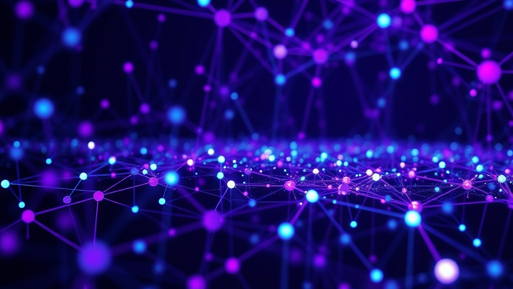 An abstract visualization of AI processing user input and reflecting enhanced output