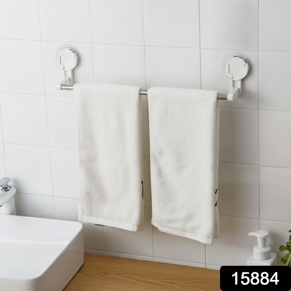 Towel rod in home gym setup