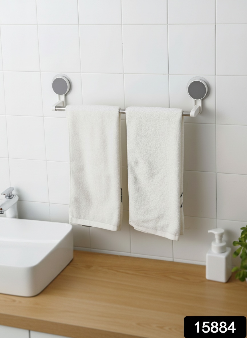 TidyHold™ Self-Adhesive Towel Rod - No Drill Installation photo 1