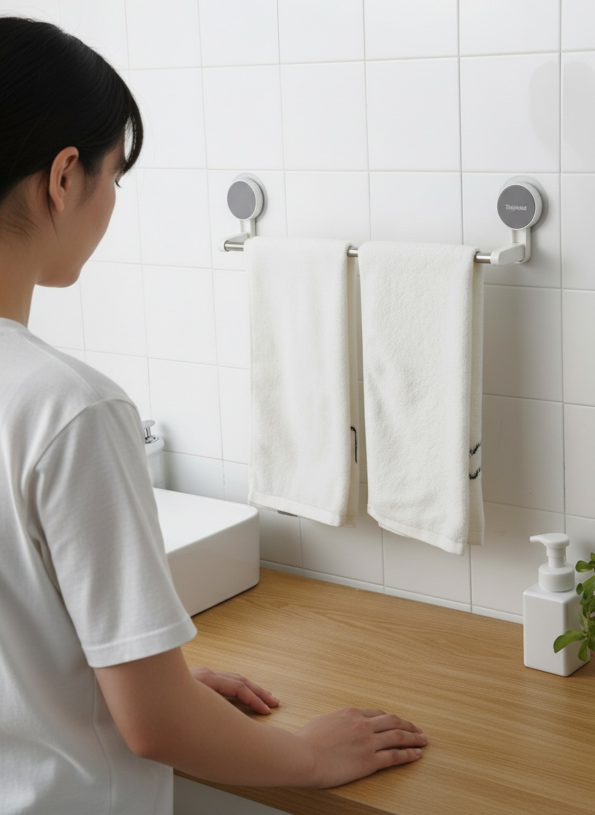 TidyHold™ Self-Adhesive Towel Rod