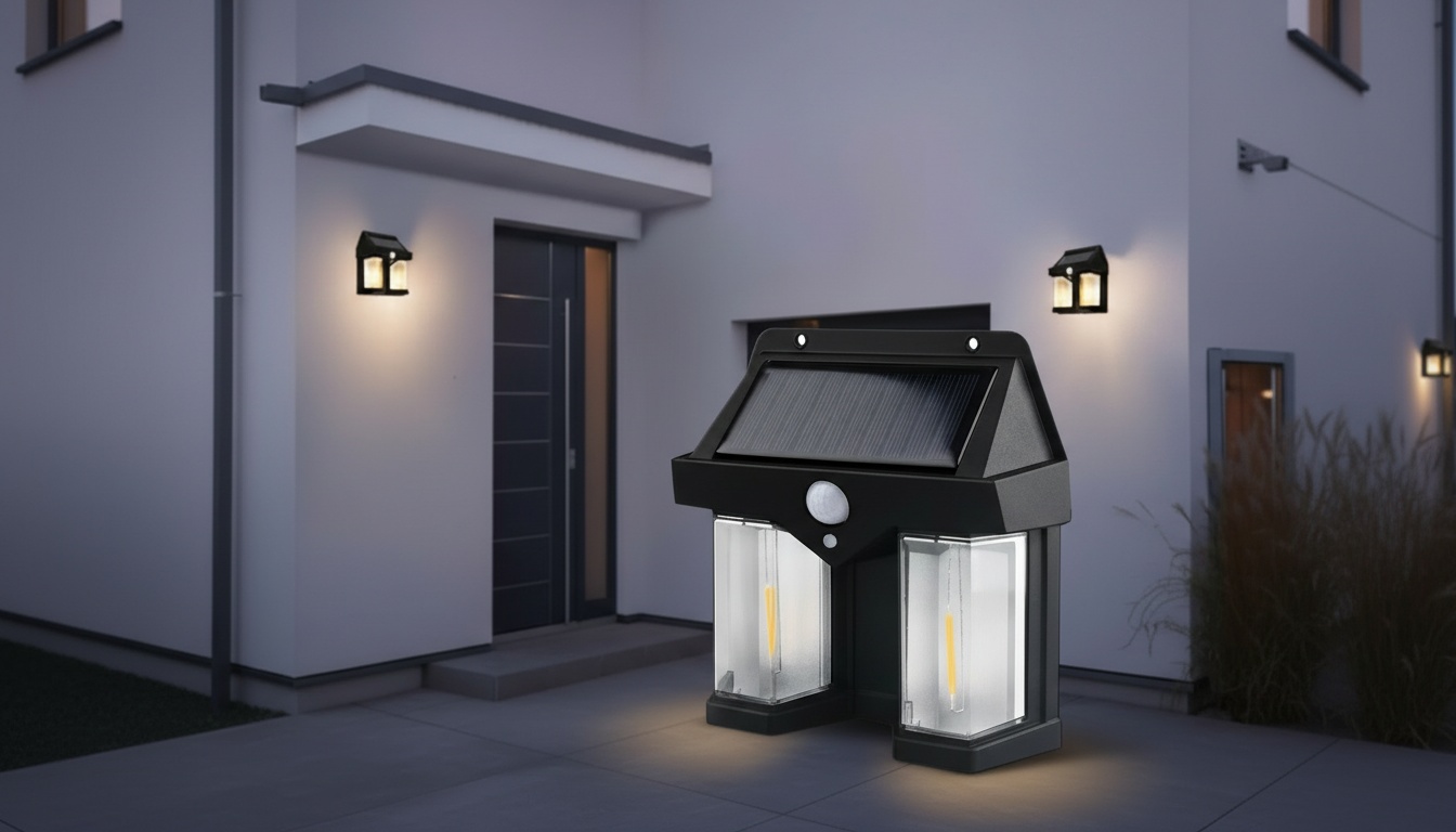 LumenLux Solar Wall Lamp