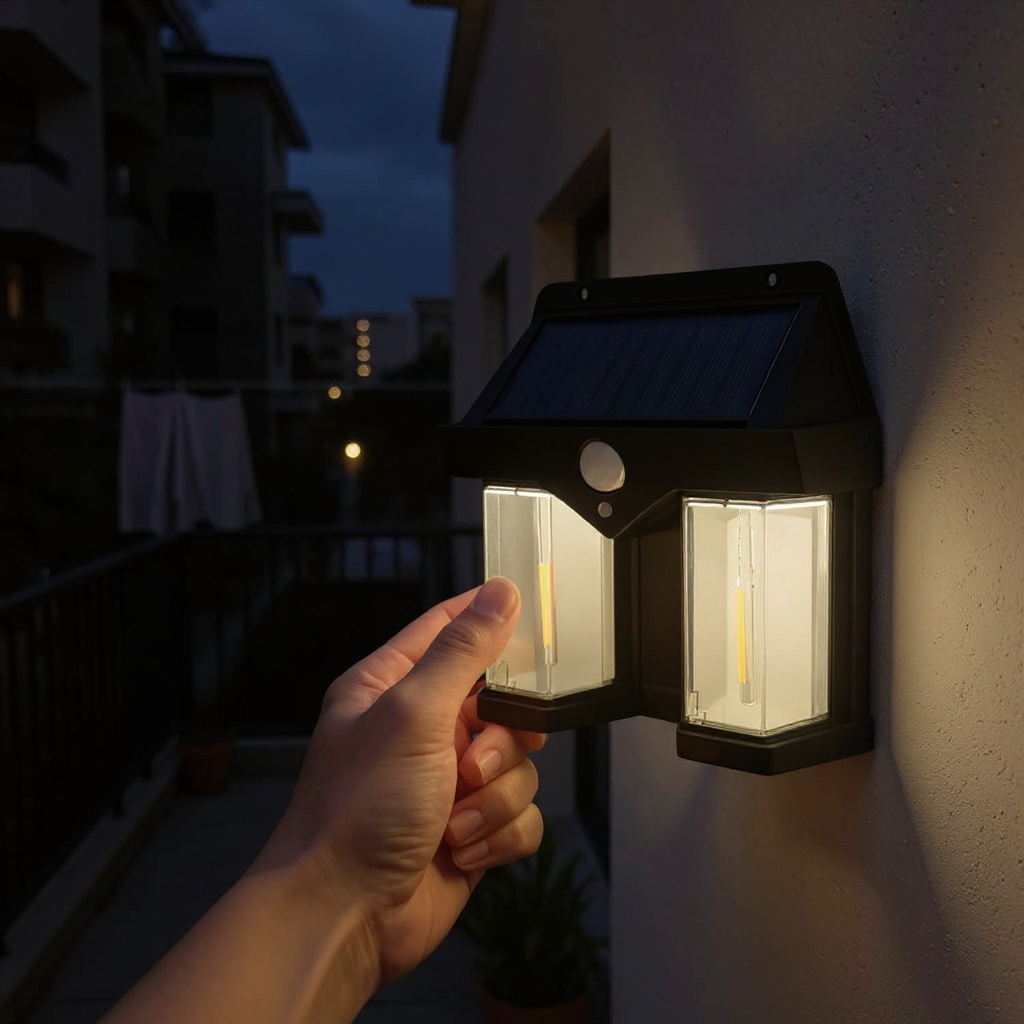 LumenLux Solar Wall Lamp - Outdoor Motion Sensor Security Light photo 4