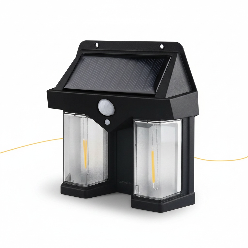 LumenLux Solar Wall Lamp - Outdoor Motion Sensor Security Light photo 5