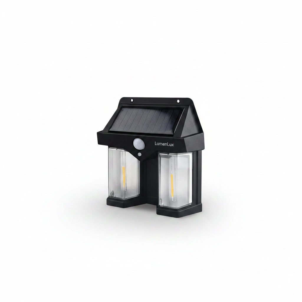 LumenLux Solar Wall Lamp - Outdoor Motion Sensor Security Light photo 2