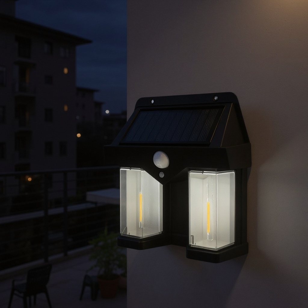 LumenLux Solar Wall Lamp - Outdoor Motion Sensor Security Light photo 8