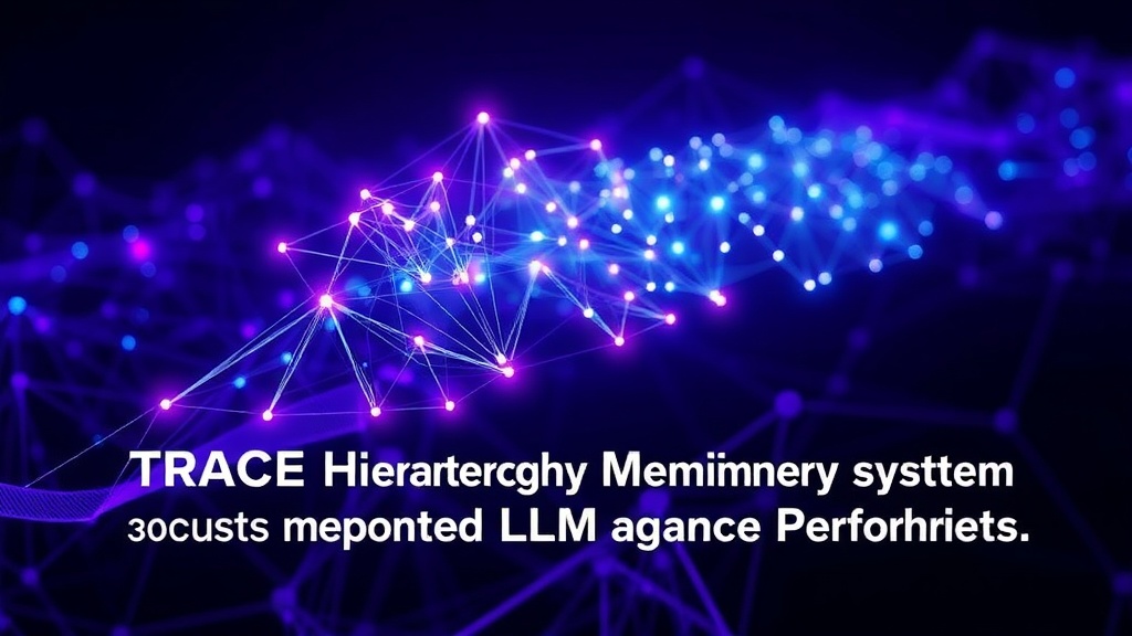 Diagram illustrating TRACE's hierarchical topic tree memory structure compared to flat RAG chunks.