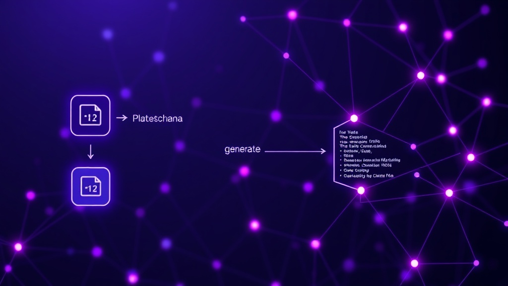 Diagram showing the flow from plate schema to generated project files