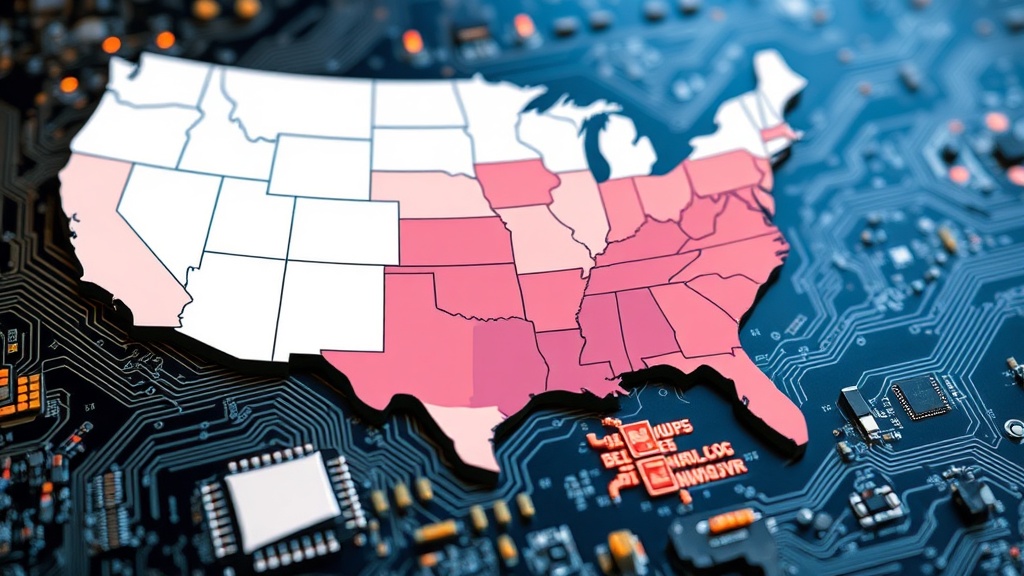 Map showing US regions with high AI data center growth and rising energy costs