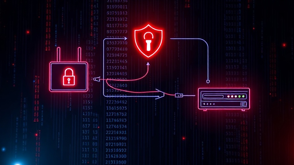 Diagram illustrating the Tenda router authentication backdoor exploit path