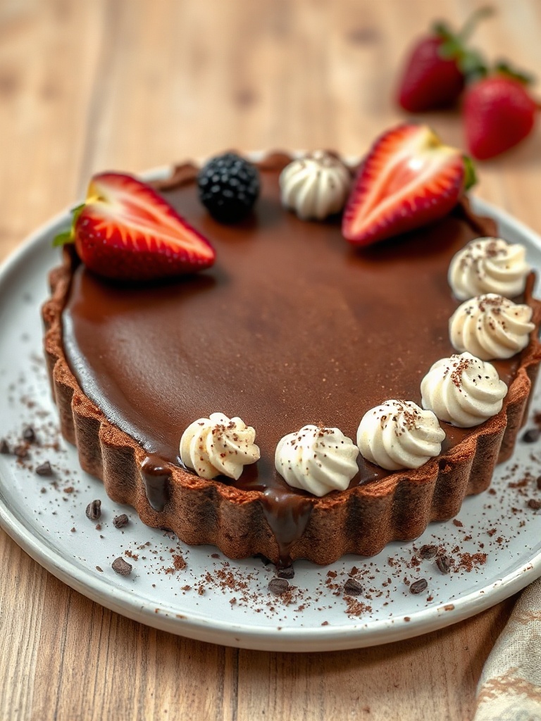 tarte chocolat poire