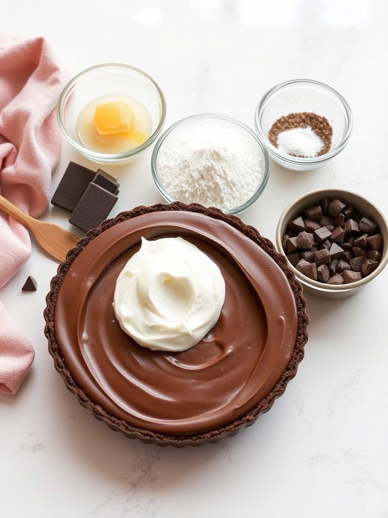 tarte chocolat poire ingredients