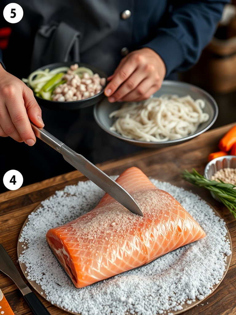 saumon fumé preparation