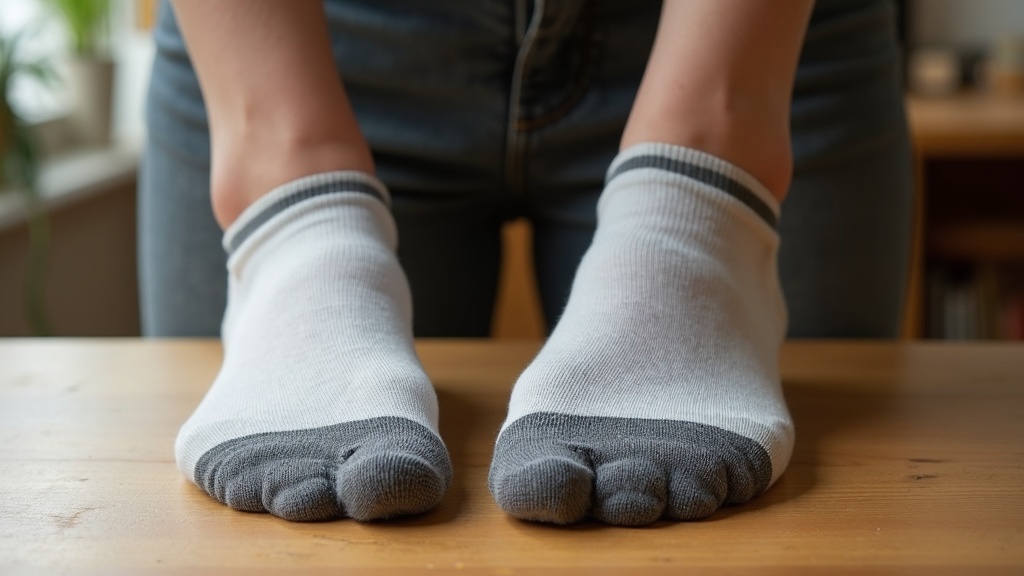 Comparación de calcetines de bambú y algodón para trabajo