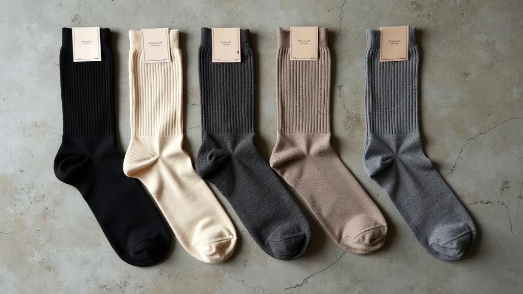 Selección de calcetines de trabajo para mujer por material y grosor