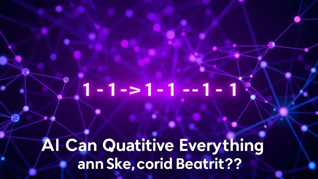AI interface displaying subjective data being converted into a -1 to 1 numerical scale