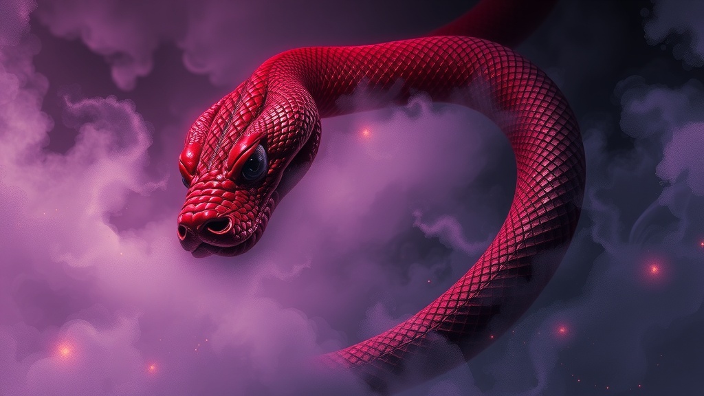 Sonhar com Serpente Vermelha: Significado e Avisos