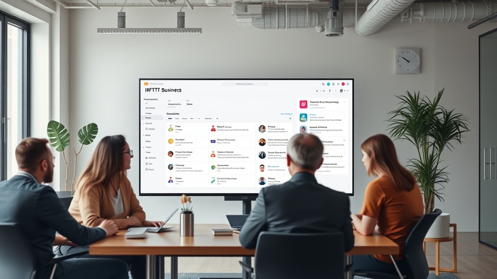 IFTTT dashboard showcasing new applet creation for business workflows