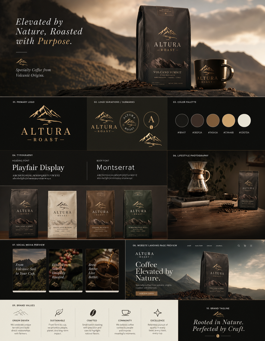 Altura Roast Premium Brand Identity