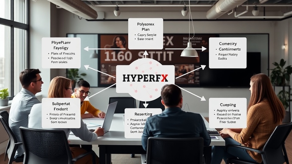 Conceptual diagram illustrating HyperFX's on-chain FX settlement process using stablecoins.