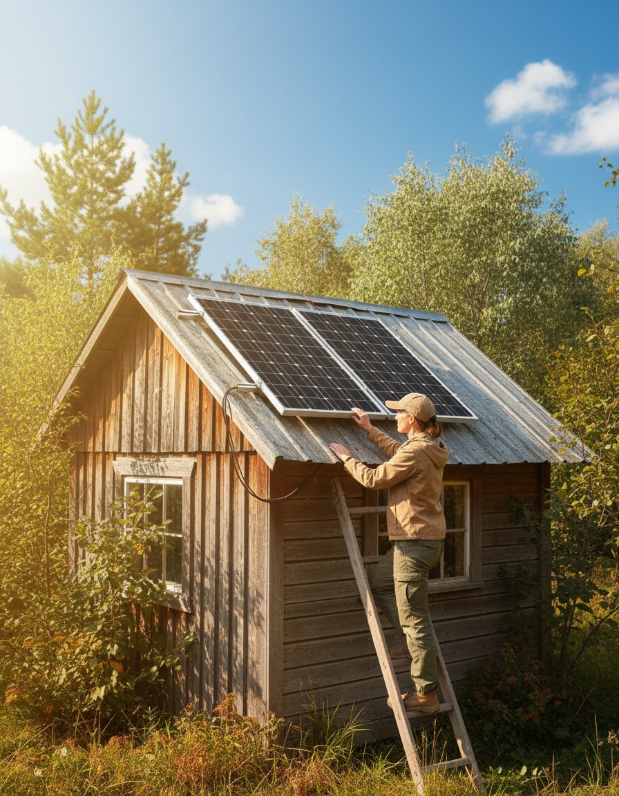 Avances en energía solar: kit fotovoltaico de 100W para zonas sin acceso a red eléctrica