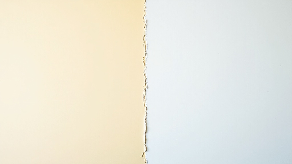 Same white paint swatch appearing warm versus cool under different bulb temperatures