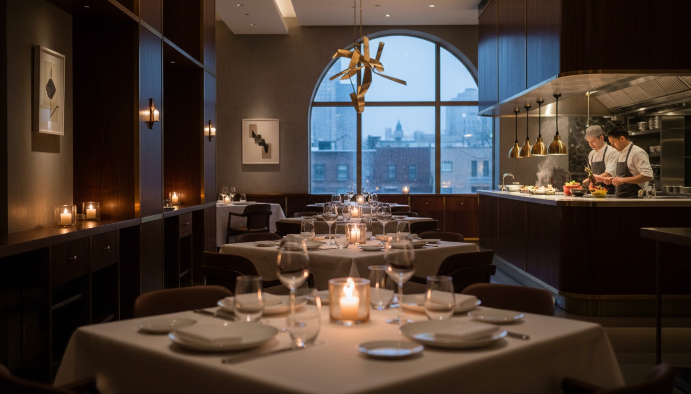 Expérience de fine dining élégante à Montréal