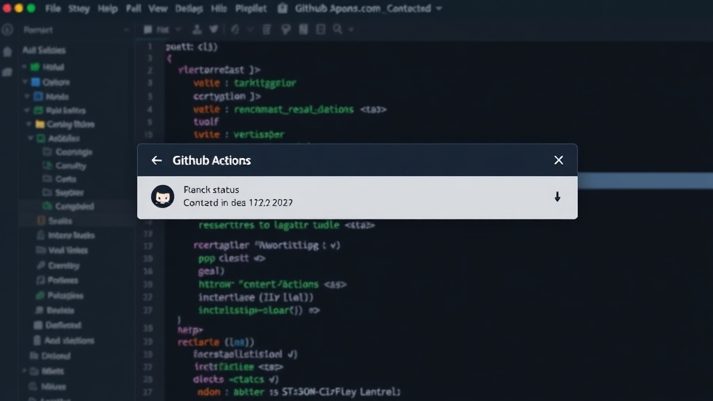 GitHub Actions tab showing a workflow run status