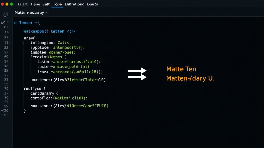 Rust code snippet demonstrating matten-ndarray conversion between Tensor and ArrayD