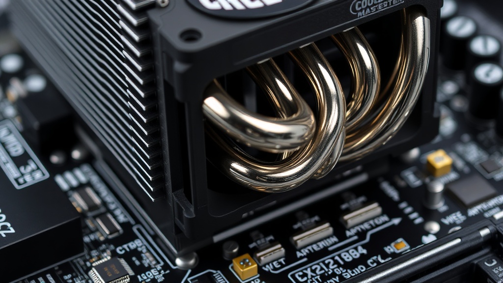 Cooler Master V4 CPU cooler showcasing its dual-tower design and 3DHP heatpipes.