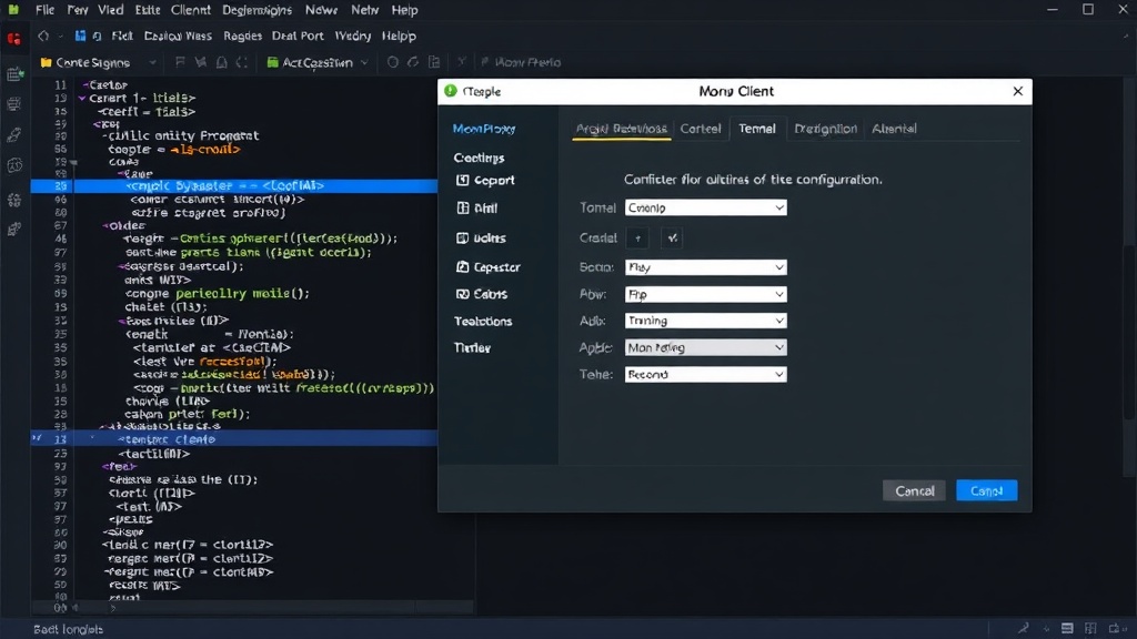 MoonProxy application window showing FRP client configuration options