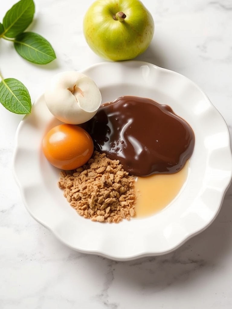 tarte poire chocolat ingredients
