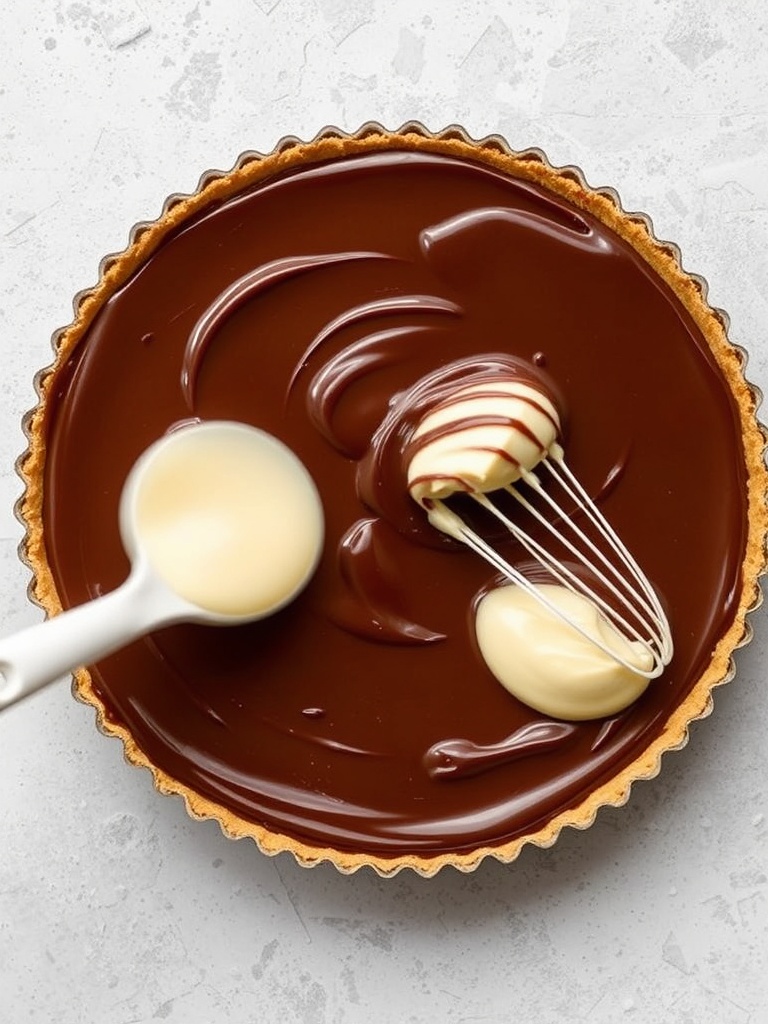 tarte poire chocolat preparation