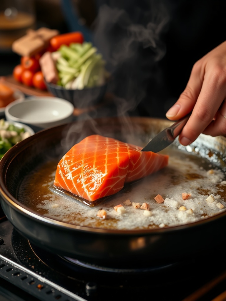 saumon fumé preparation