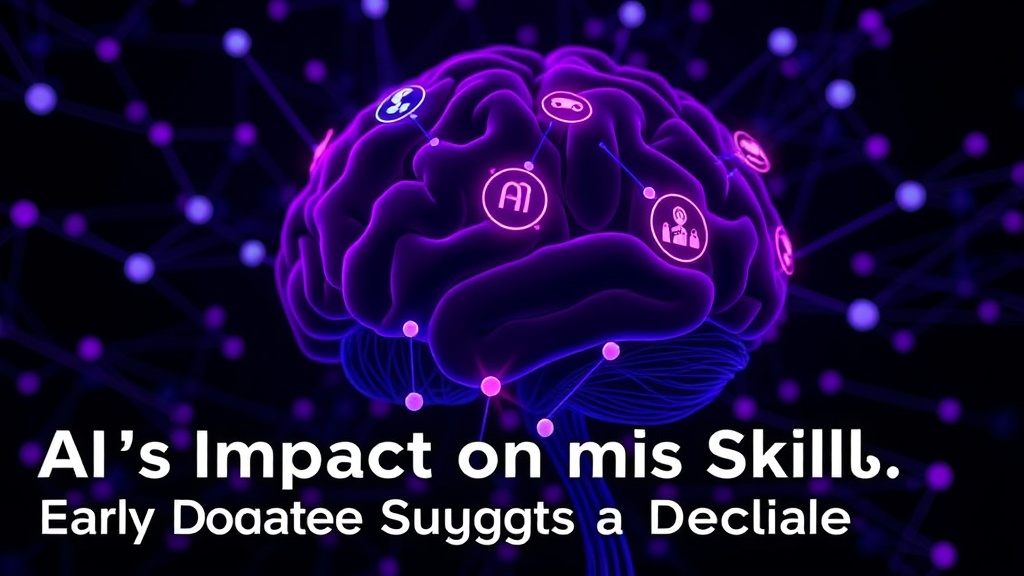 A visual representation of a brain with AI interfaces interacting with different cognitive functions.