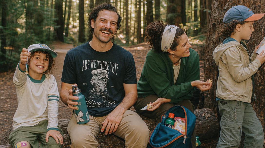 Backpacker packing hiking gear efficiently