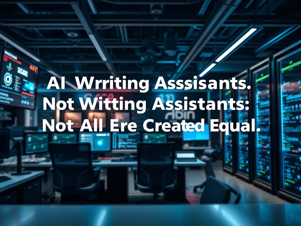 Illustration of AI writing assistants comparing features for business AI stack optimization