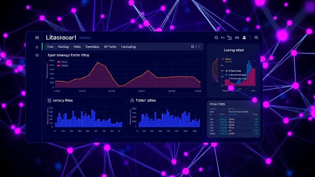 Live dashboard showing latency, error rates, and token generation for a deployed GPT model.