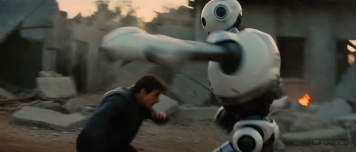 Dupla de ação contra um robô
