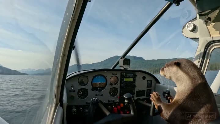 Documentário: lontra pilotando