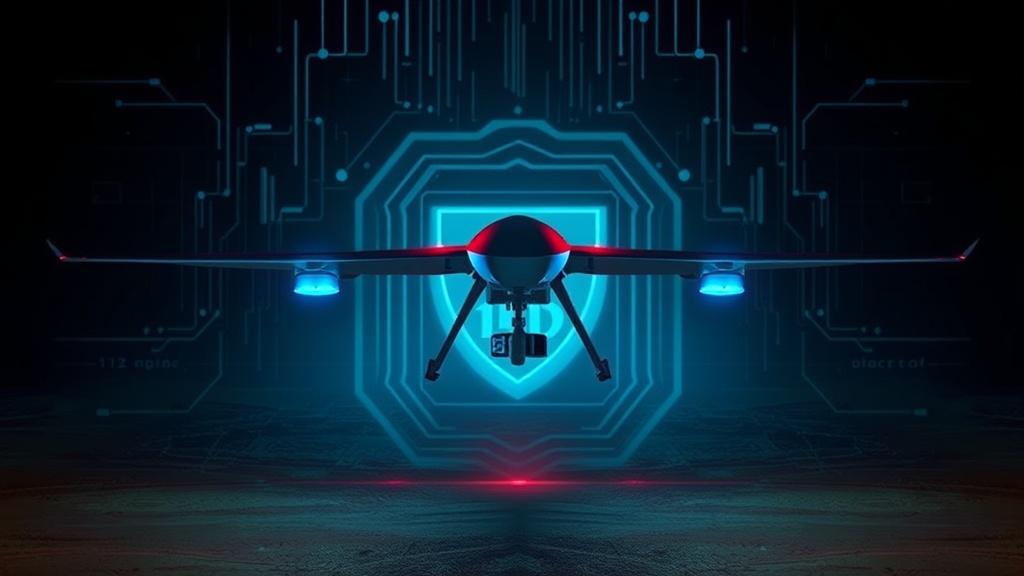 An MQ-9 Reaper drone conducting a mission over a desert landscape.