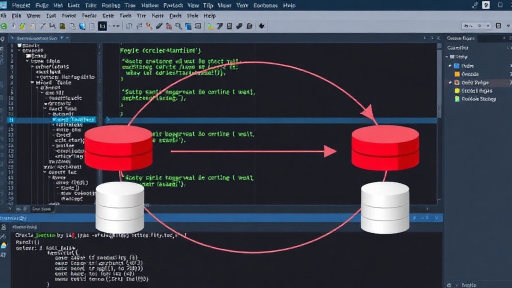 Diagram illustrating a circular wait condition between two Oracle database sessions