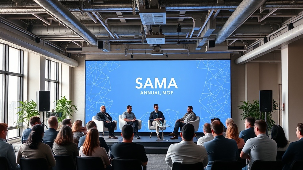 SaaStr AI Annual AMA stage with speakers discussing AI in B2B