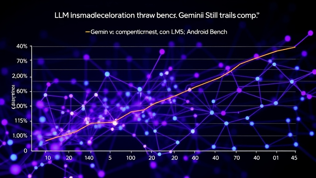 Comparison chart showing Gemini vs. competitor LLM performance on Android Bench