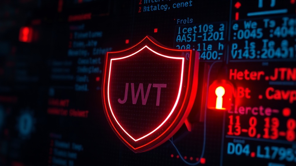 Visual representation of JWT structure: Header.Payload.Signature