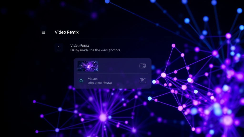 Google Photos interface showcasing the Video Remix AI editing options