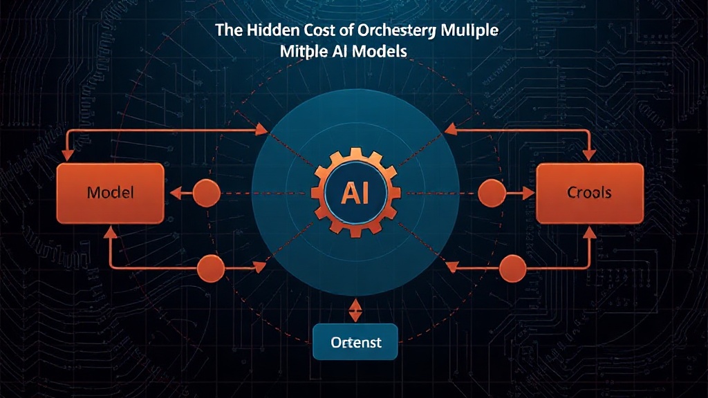 Diagram illustrating complex AI agent architecture with multiple models and tools
